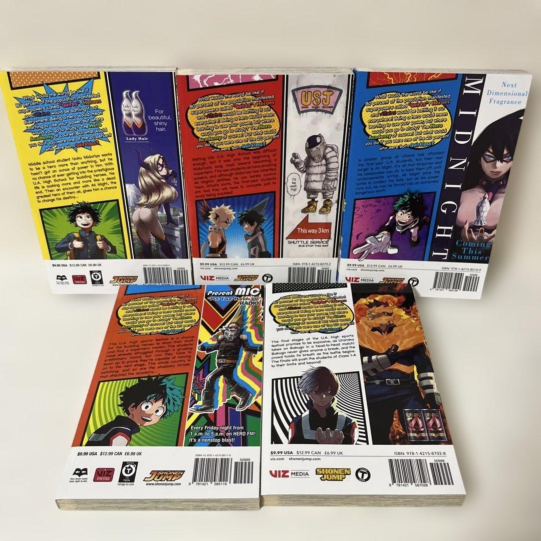 僕のヒーローアカデミア　英語版　1-9巻セット