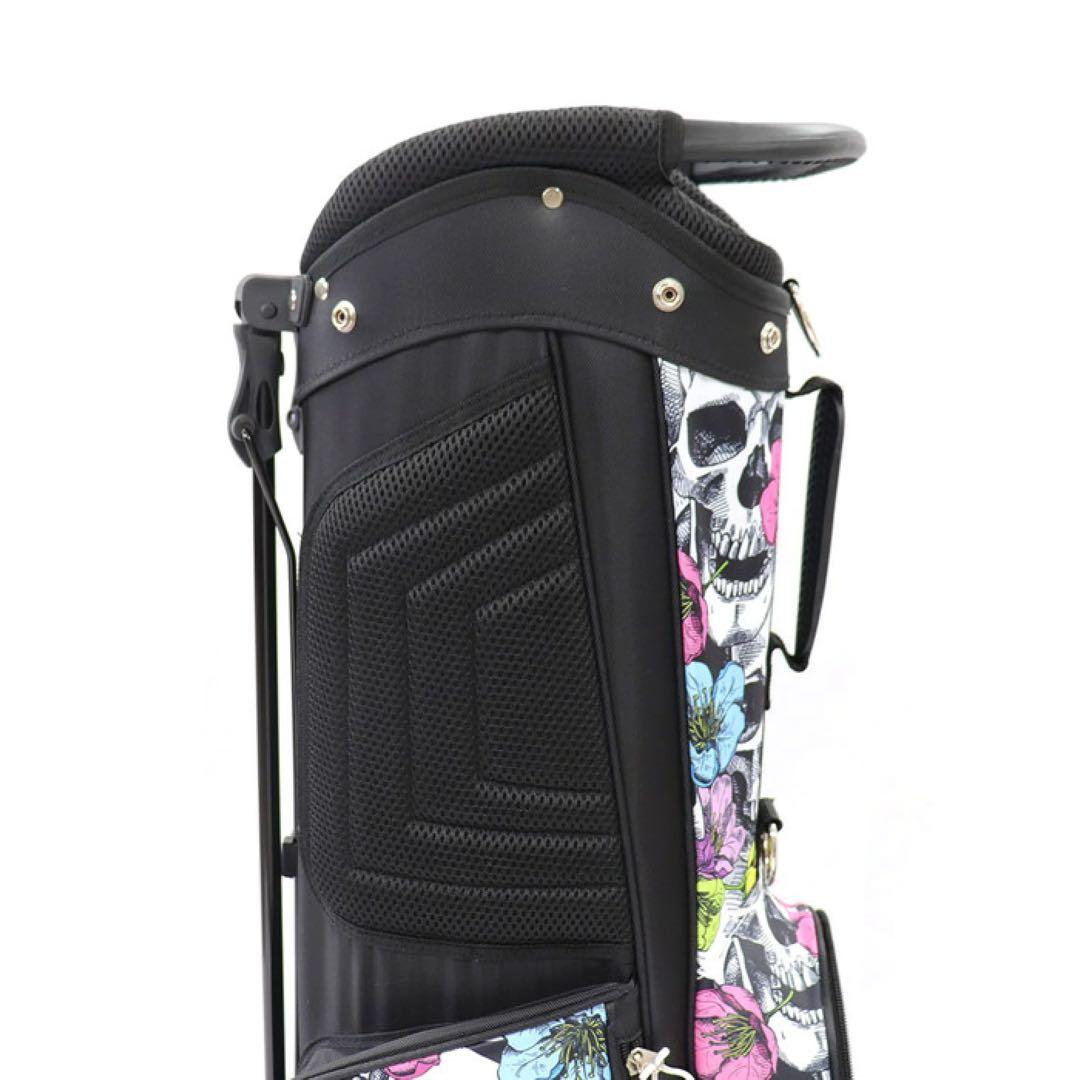 【新品】ラウドマウス キャディバッグ 8.5型 スカルフラワーズ 151