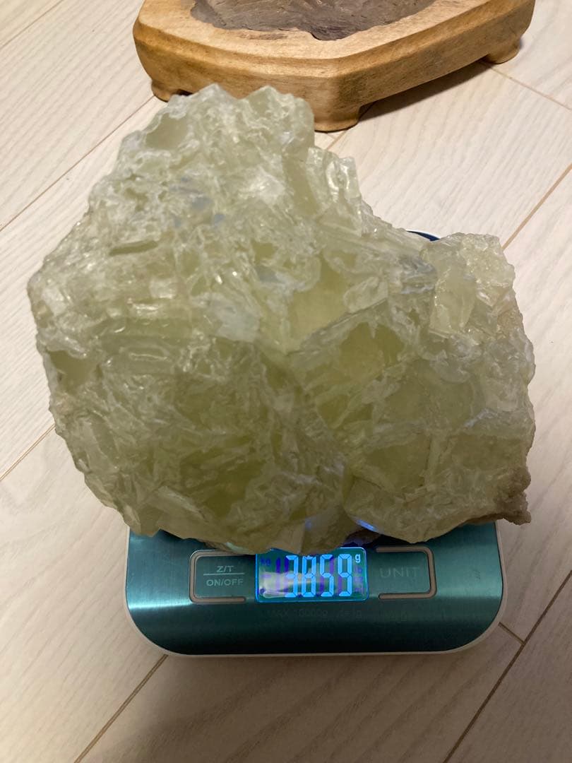 稀少　鑑賞石　台座付き