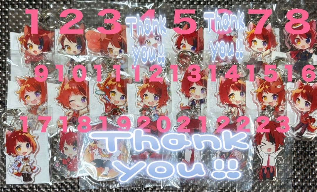 すとぷり 莉犬 アクリルキーホルダー 17点 まとめ売り