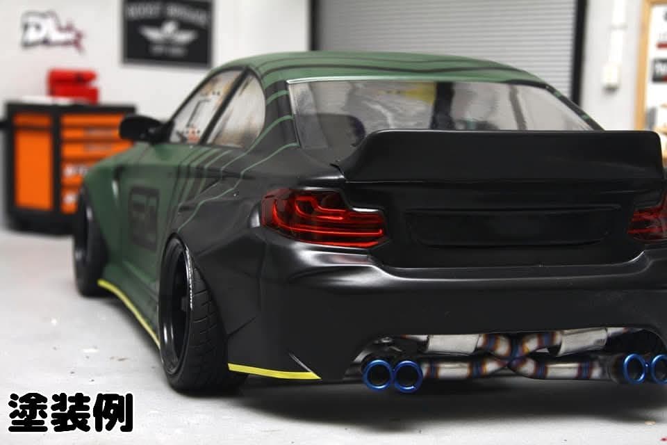 新品 無塗装  M2 F22 APLASTICS ラジドリ ボディ