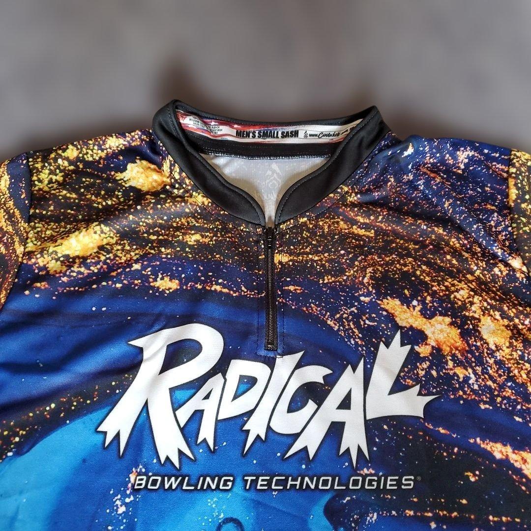 ✨新品✨ボウリングウェア　ラディカル　RADICAL　【M】　ブルー　ゴールド