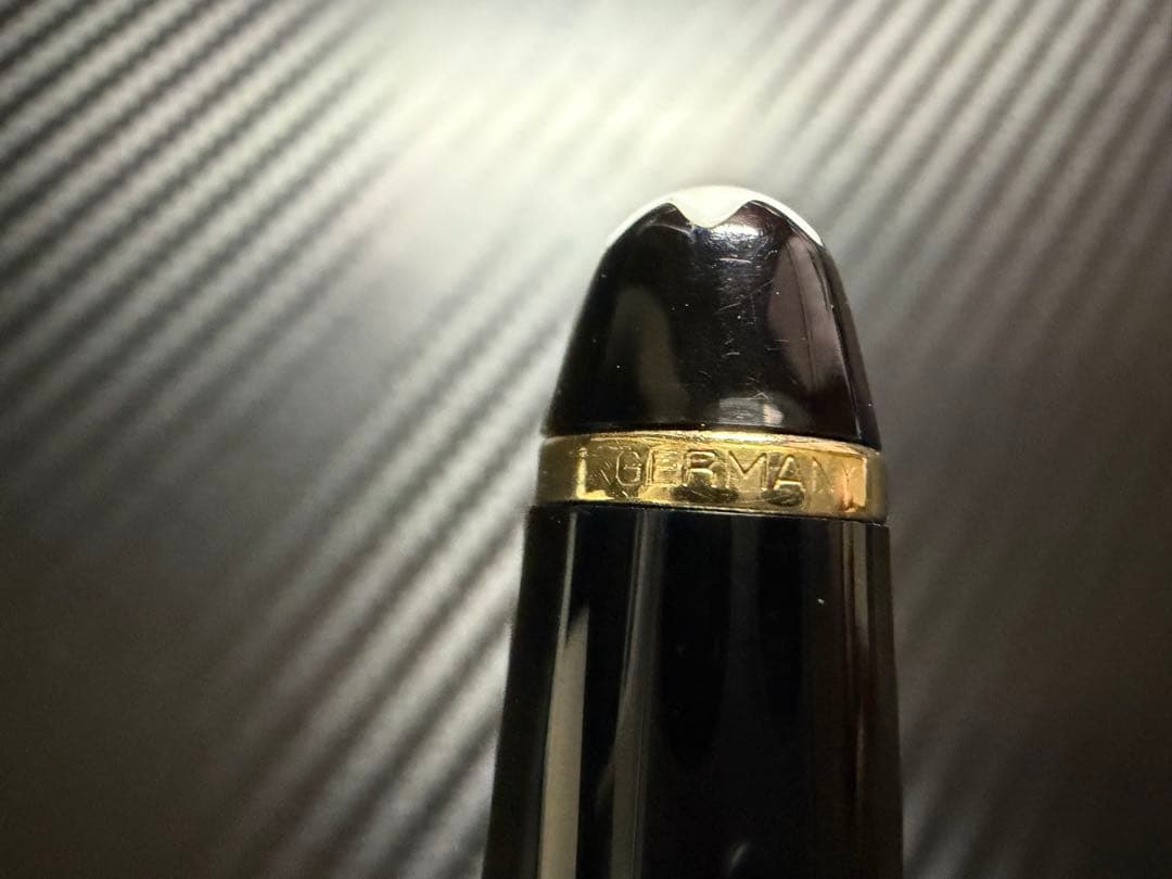 美品 エボナイト芯 モンブラン 144 ブラック 全金 F 細字 万年筆