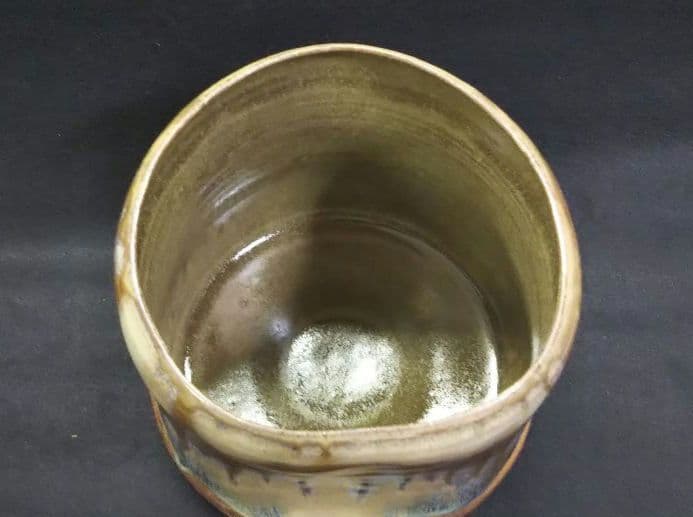 茶道具 水指 高取 尻張 亀井楽山 裏千家 鵬雲斎 箱書 味楽 弟