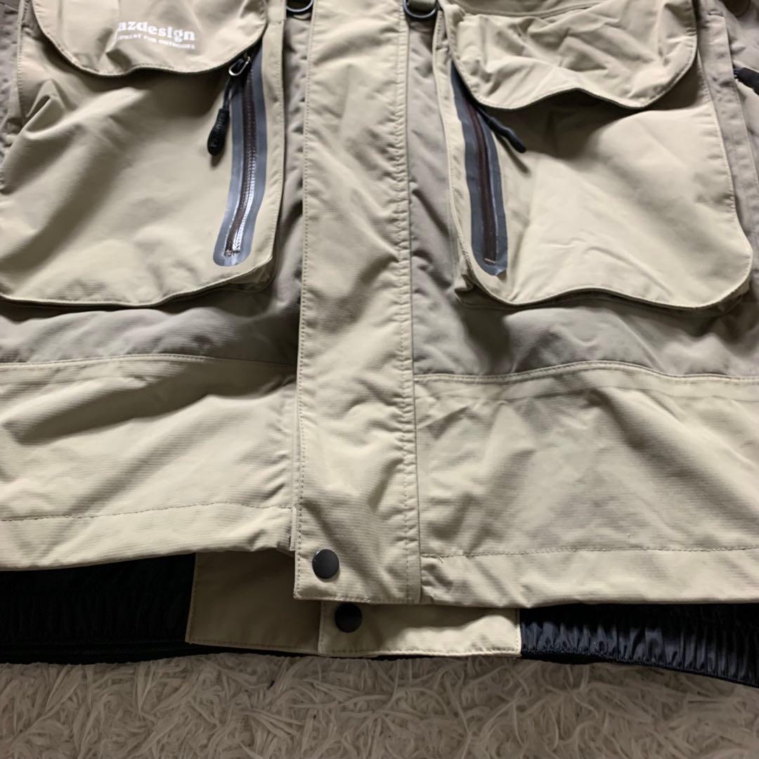 美品■Pazeesign フィッシングベスト ベージュ XL