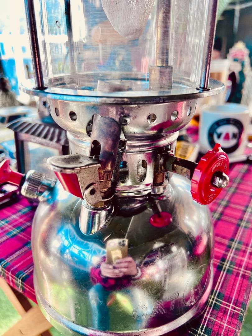 値引CAT BRAND石油圧力式ランタン、オマケ付属付き、used