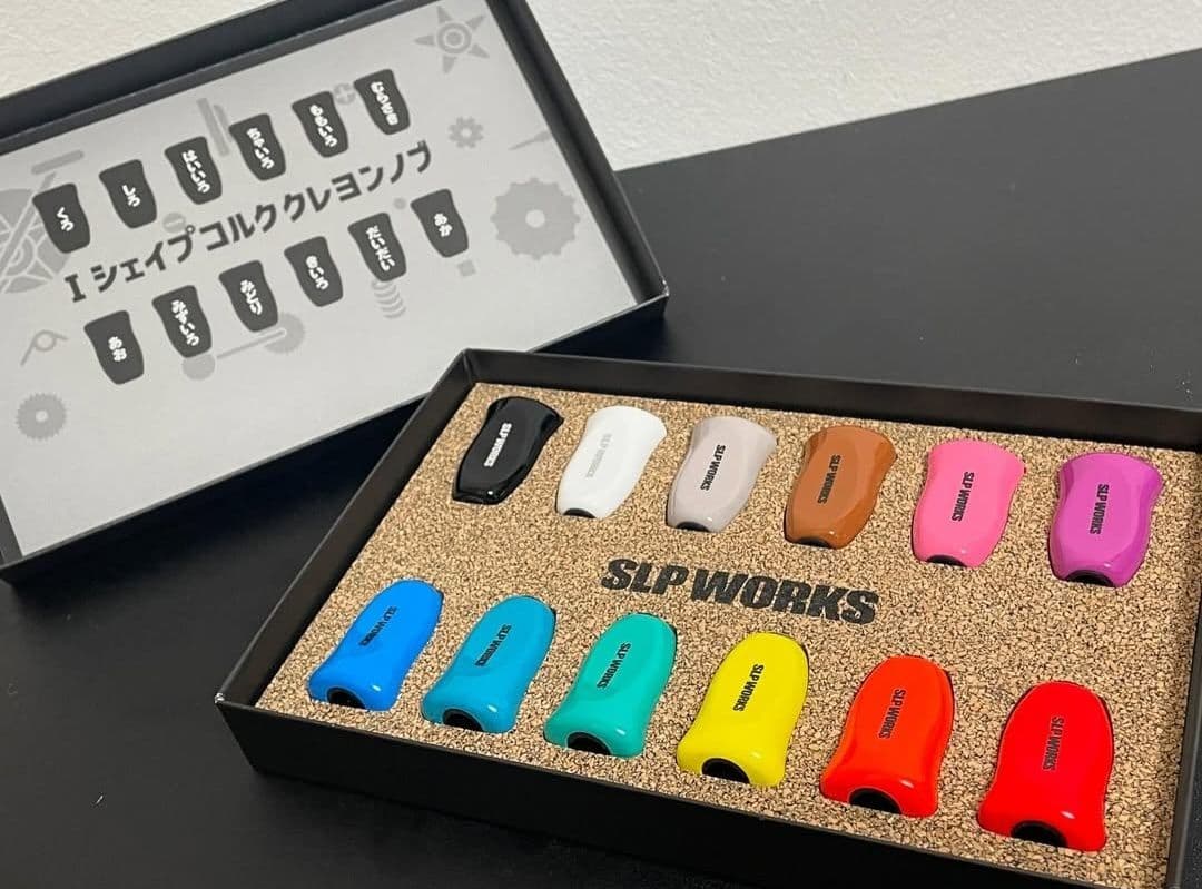 SLPWORKS、Iシェイプクレヨンコルクノブ、即完売カラー!! ブラック、新品