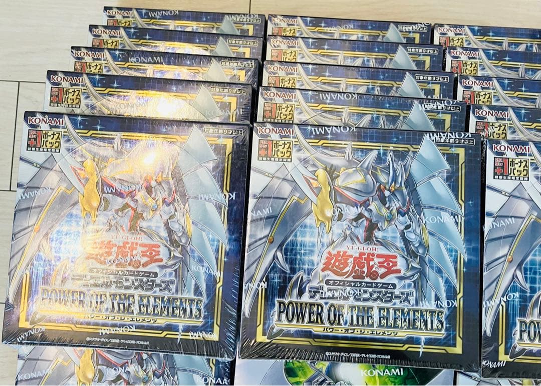 遊戯王　まとめ売り34BOXセット　未開封シュリンク付　パワーオブジエレメンツ他