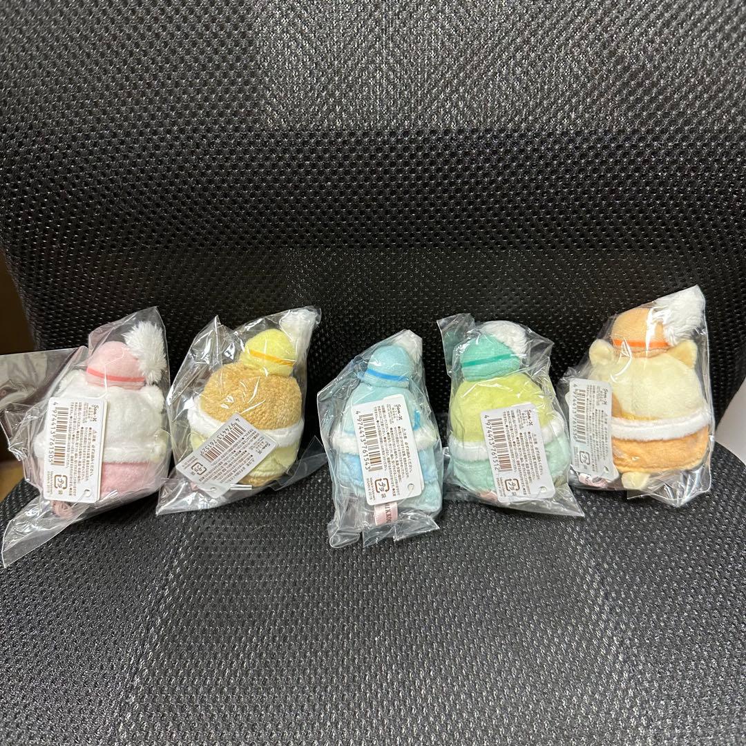 すみっコぐらし展　限定てのりぬいぐるみ とかげ　ペンギンねこ　とんかつ　しろくま