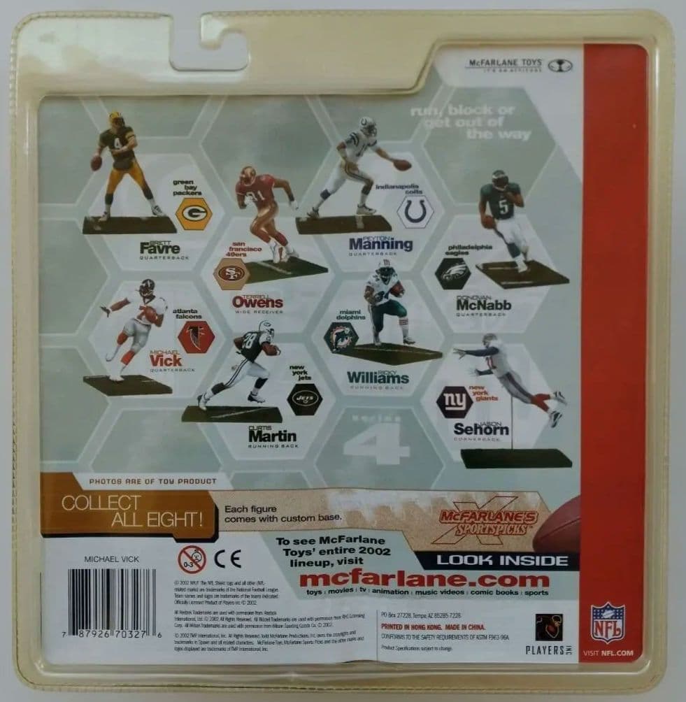 (バリアント/未開封品)マクファーレンNFL マイケル・ヴィック フィギュア