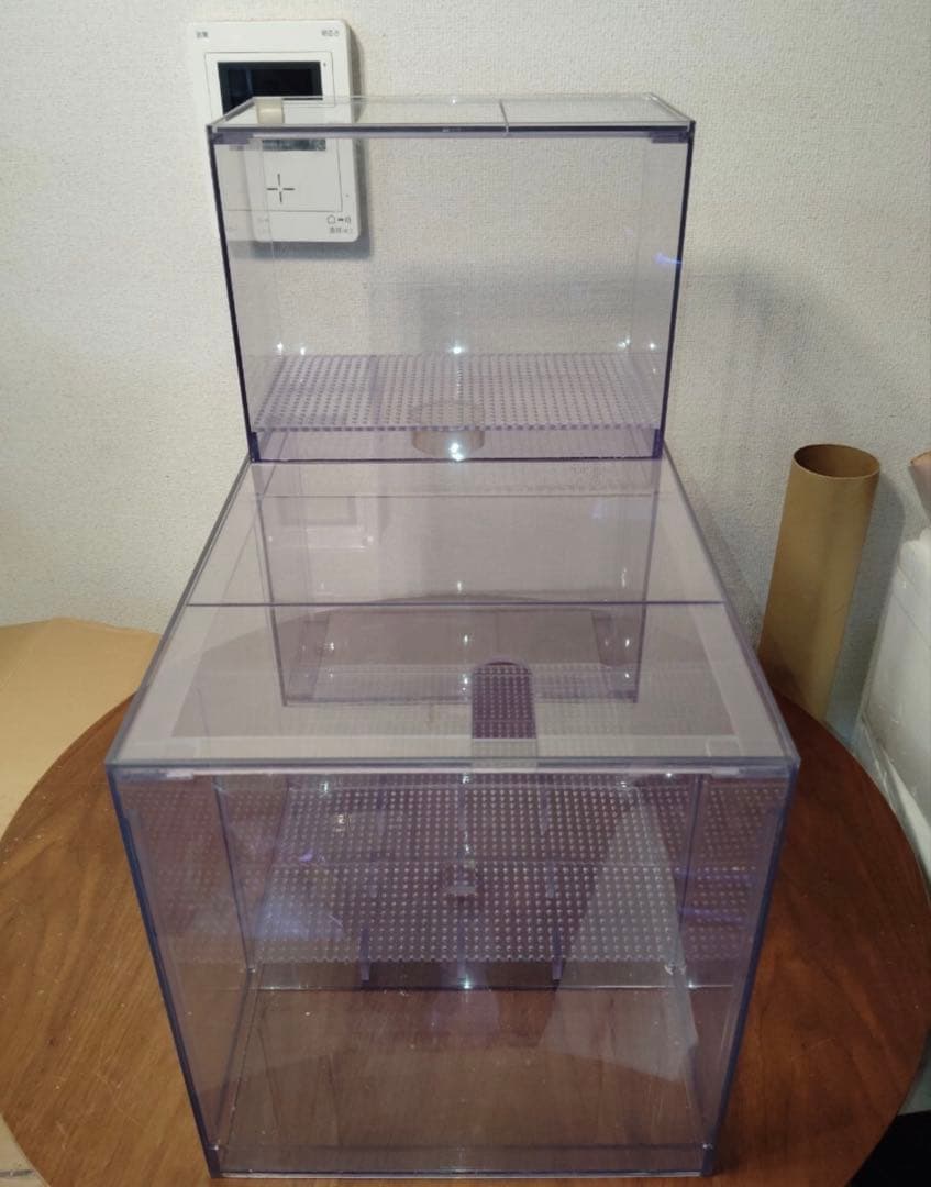 未使用長期保管品 塩ビ濾過槽 約45×28×Ｈ30（ウールBOX設置時約50)