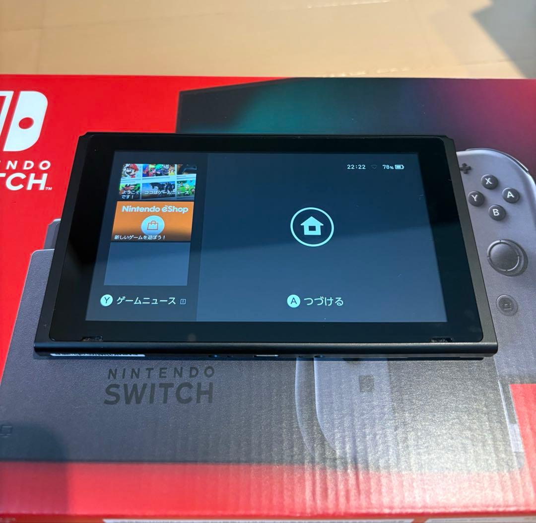 Nintendo Switch グレー 本体　付属品付き