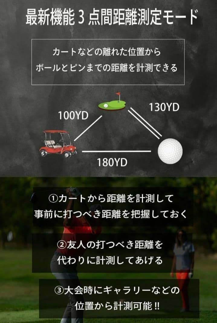 新品　NINJOR GOLF NJ MINI PRO OLED ブラック　…
