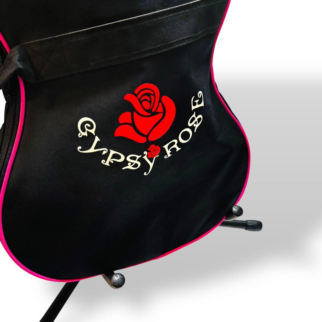 【希少な純正ケース付】ジプシーローズ エレキギター ラメ入 女性向けギター