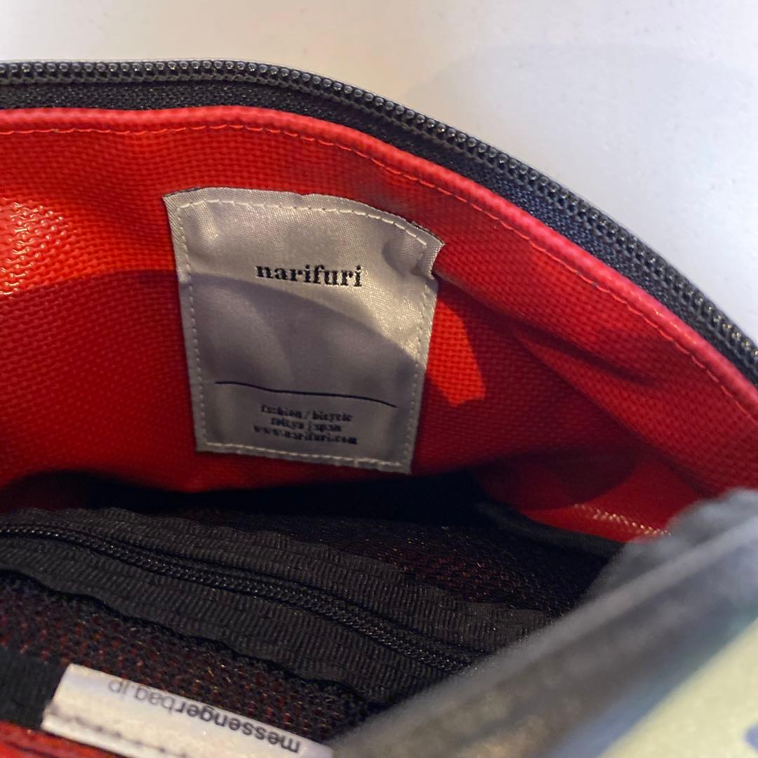 【narifuri ボディバッグ♪】室内で試着のみの極美品です　ナリフリ自転車