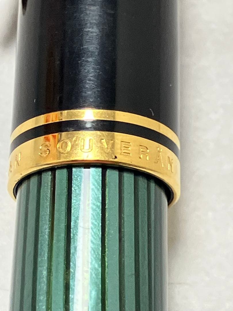 ジャンク★pelikan　ペリカン　万年筆　スーベレーン　緑　M600　14K