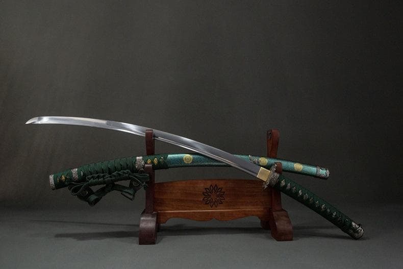 緑魔太刀 日本刀 模造刀 居合刀 武士道 武蔵 鑑賞用 手鍛造打