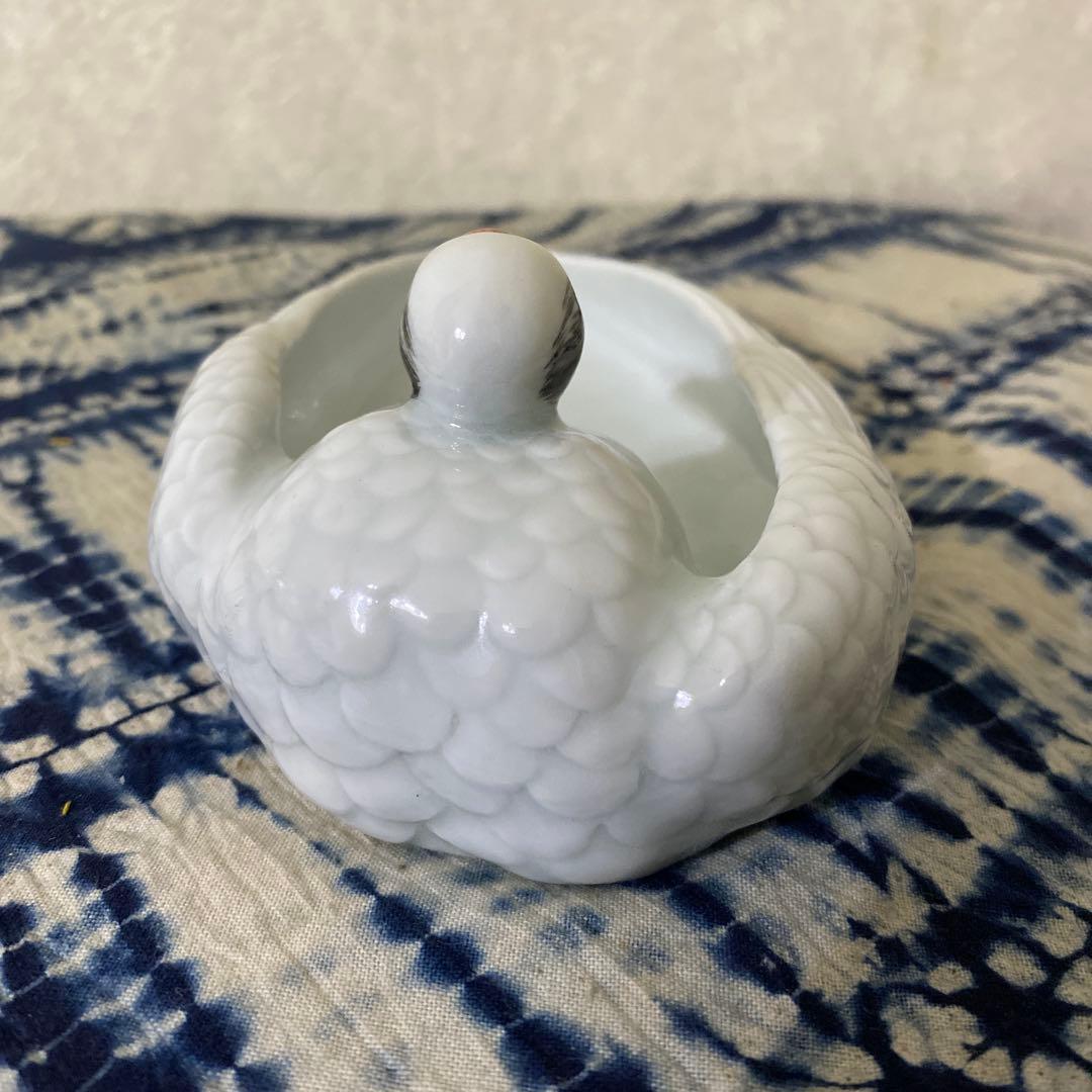真葛香山　鶴　小物入れ