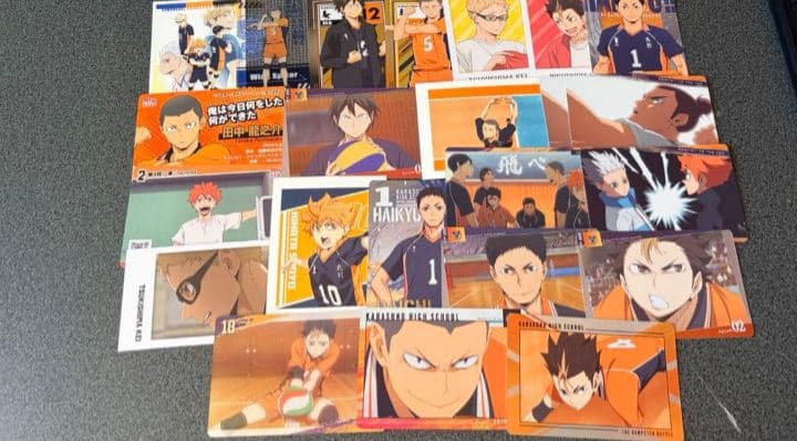 ハイキュー 烏野 日向 影山 月島 西谷 クリアファイル 缶バッジ ステッカー