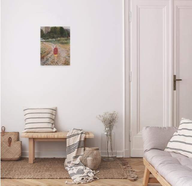 風景画#5 油彩画 15号 P15 油絵