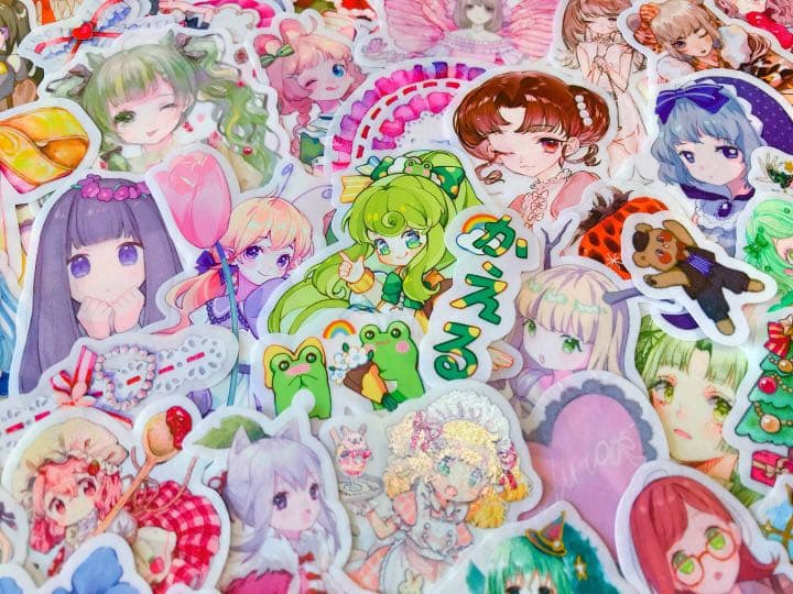 可愛いい❤️❤️人物マステフレークシール( ⸝⸝•ᴗ•⸝⸝ )169