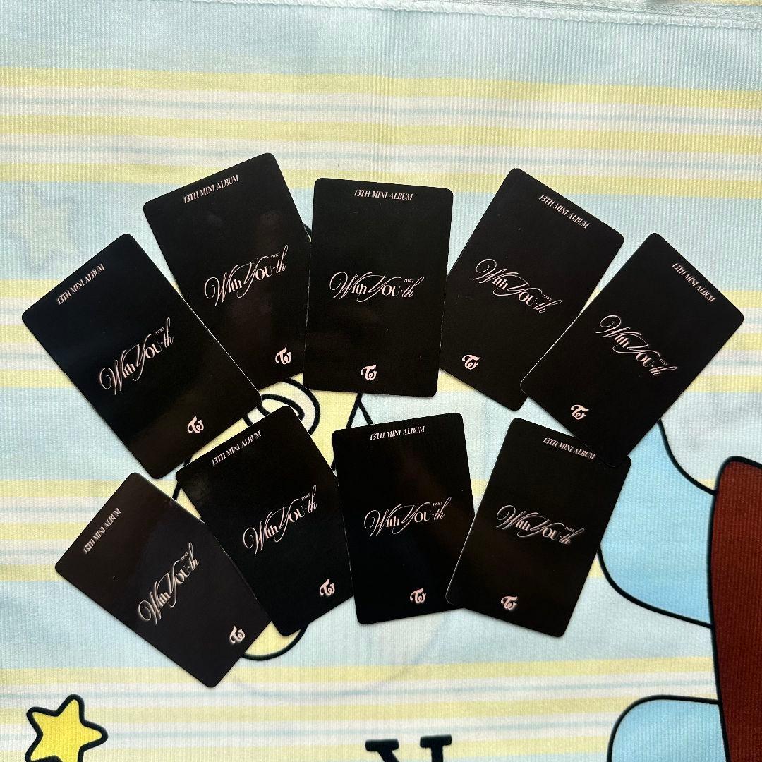 TWICE 事前収録 with you-th 限定トレカ 9枚