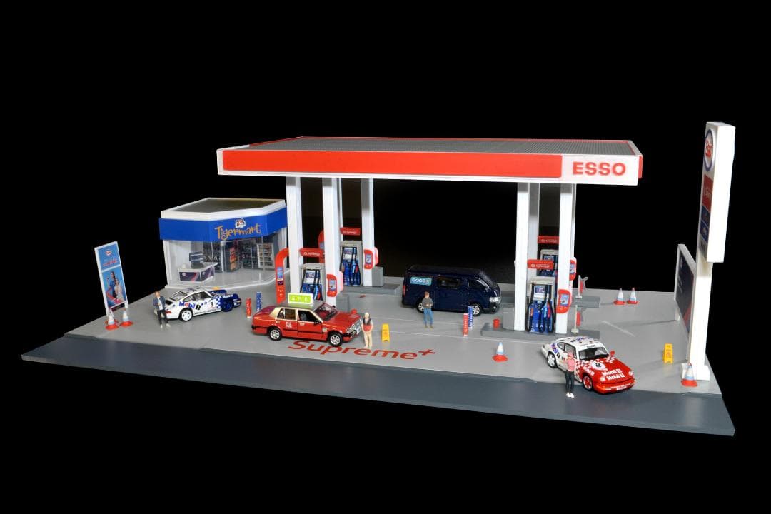 tiny微影 Bd30 ESSO Petrol Diorama ガソリンジオラマ