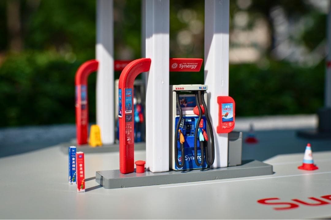 tiny微影 Bd30 ESSO Petrol Diorama ガソリンジオラマ