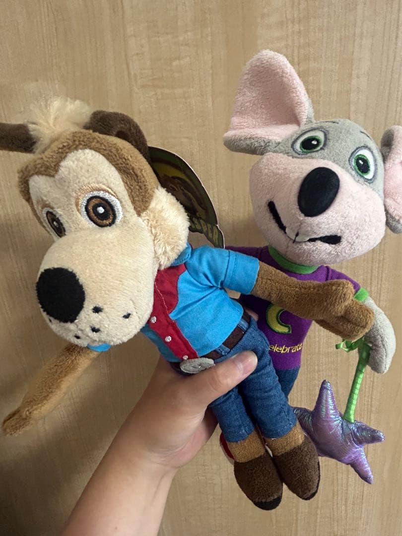 チャックEチーズ　アメトイ　チャッキーチーズ　ジャスパー　ぬいぐるみ