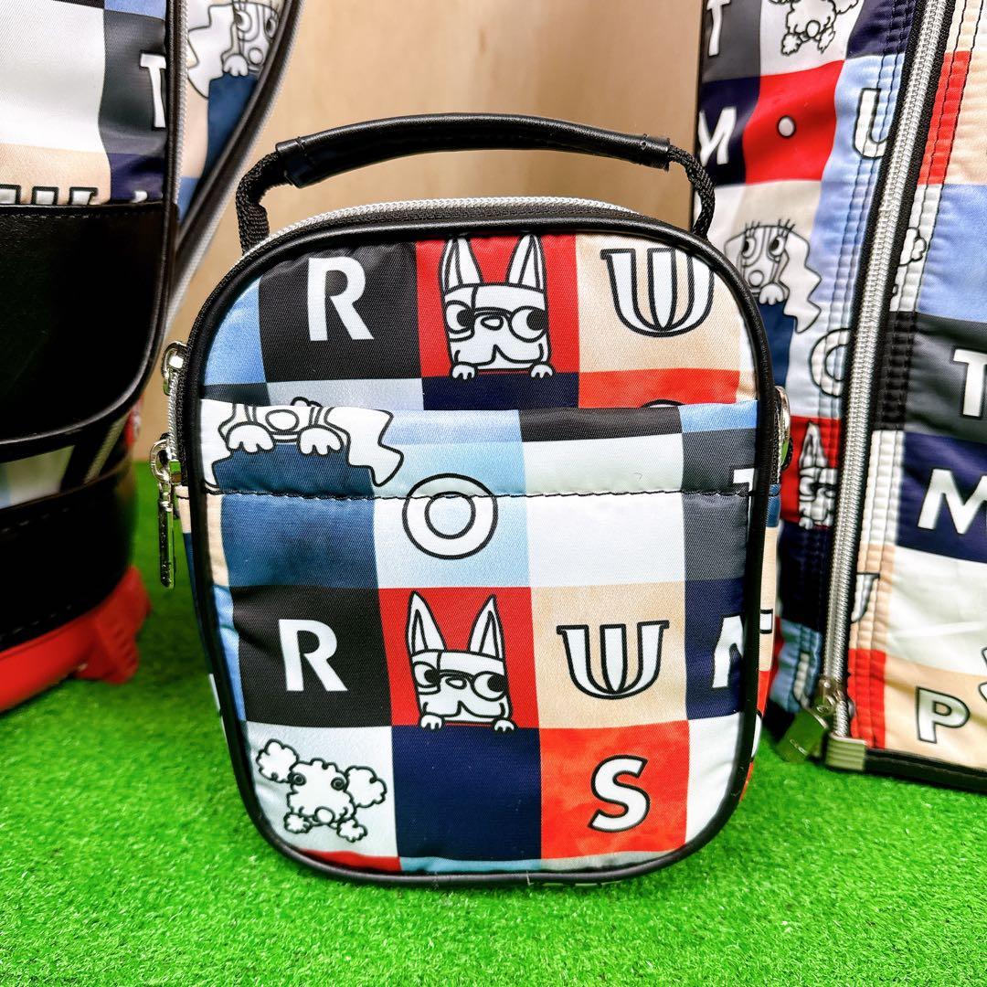 M・U SPORTS MUスポーツ キャディバッグ レディース ポーチ付き 総柄