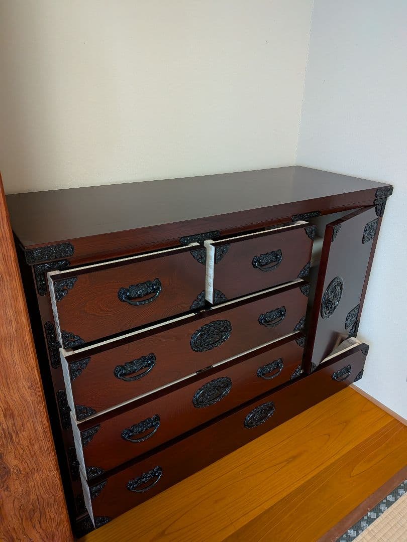 【美品】吉野民芸 箪笥 欅