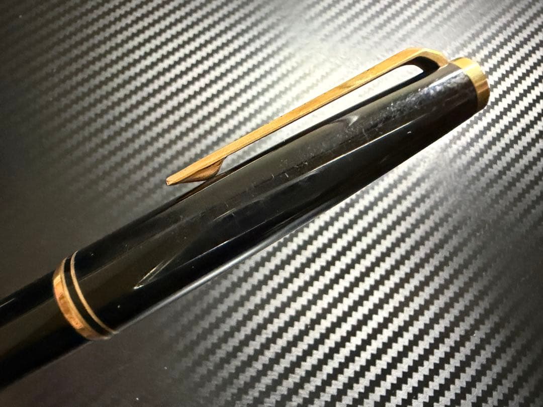 美品 吸入式 モンブラン No.221 ブラック F 細字 万年筆