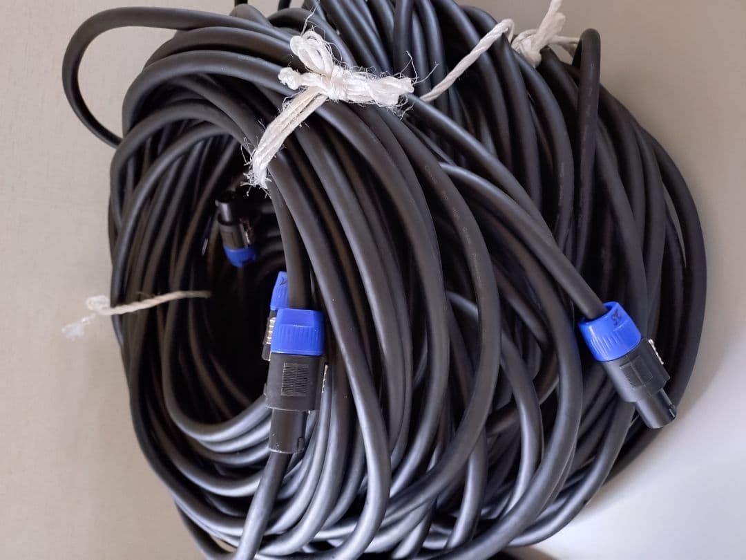 ①４芯スピーカーケーブル 25m2本