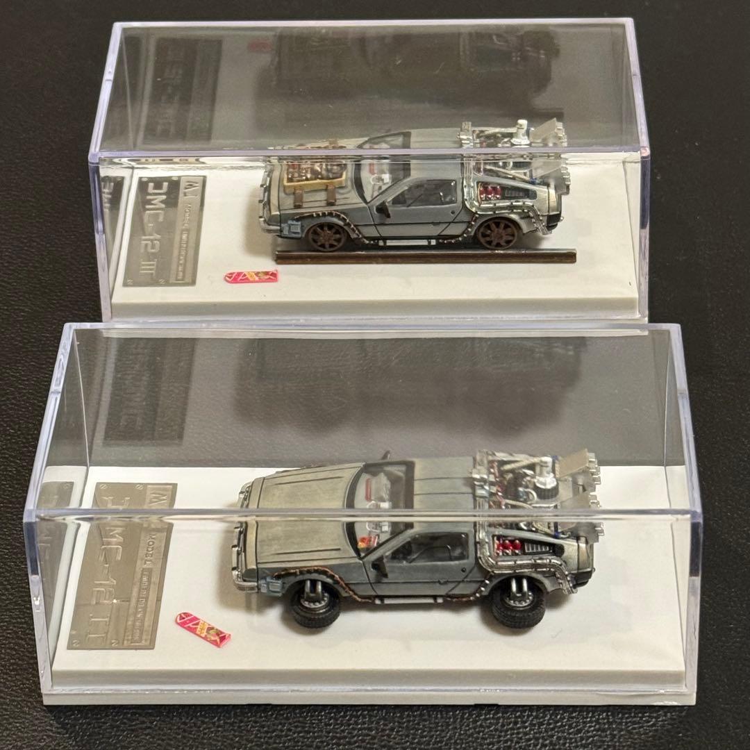 デロリアン ホバー&レール カスタム品 1/64 MJ　バックトゥザフューチャー