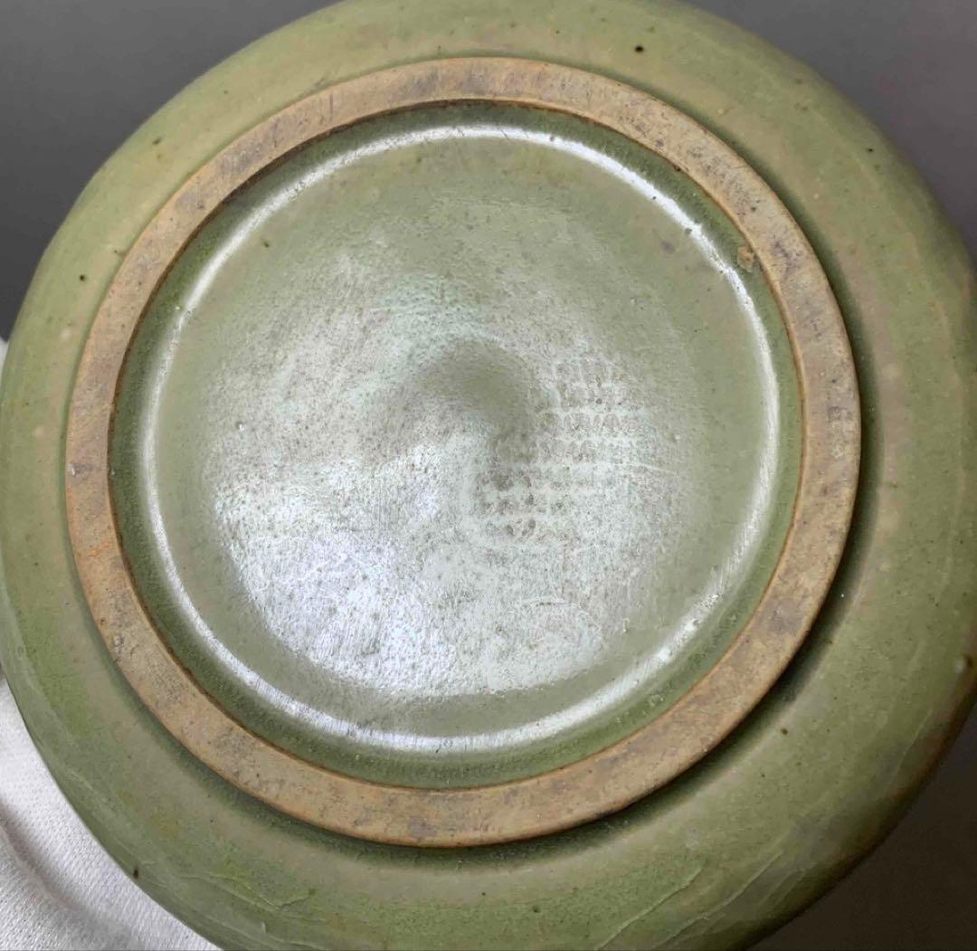 中国 刻草花図香合（印合)　f6230902