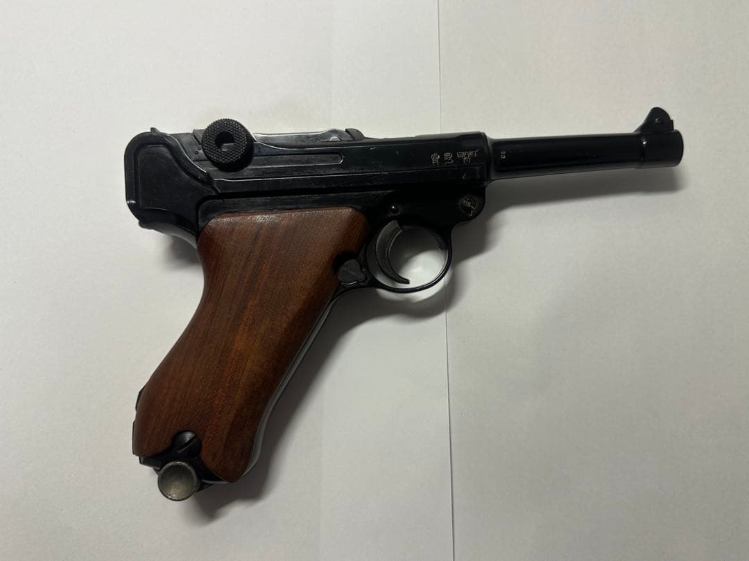 MGC ルガーP08 木製グリップ　モデルガン　箱付き　1980年代　ロゴ刻印