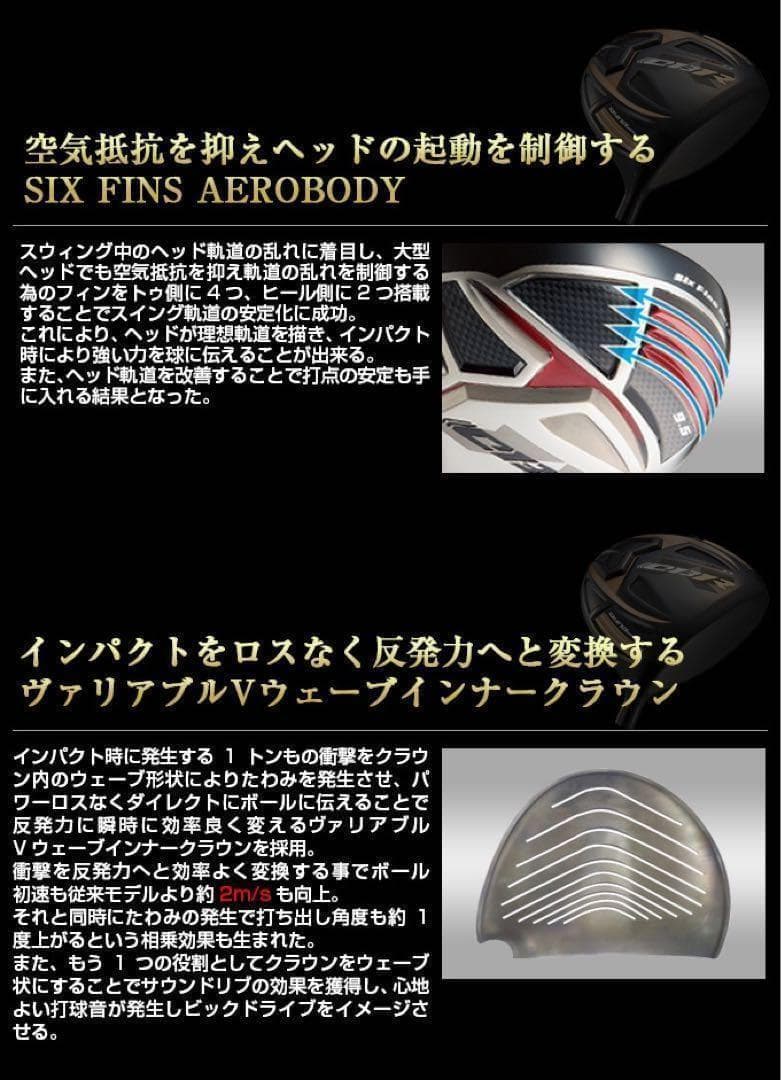 ★世界最高反発＋三菱ドラコン飛匠で55Yアップ★ ワークスゴルフ CBRプレミア