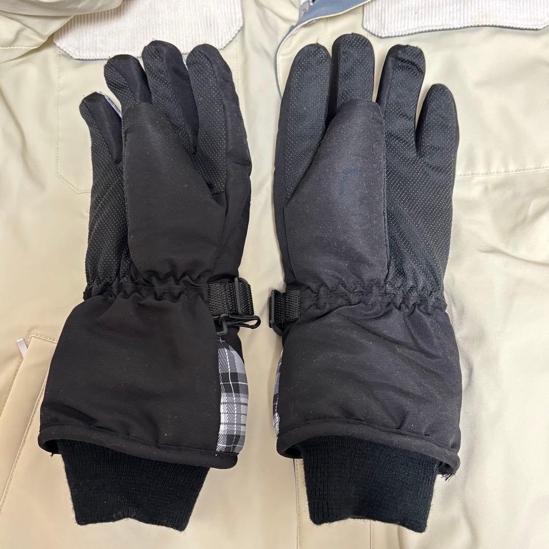 43DEGREES スノーボード　スキーウェア　上下セット　Ｌ　ビブパンツ　手袋