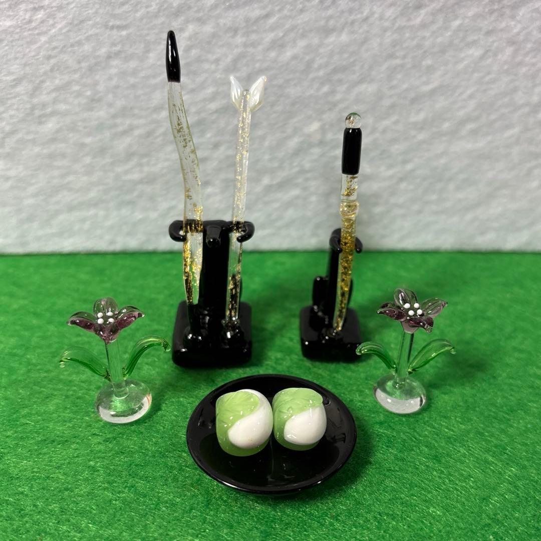 さくらんぼ　ガラス細工　ミニチュア