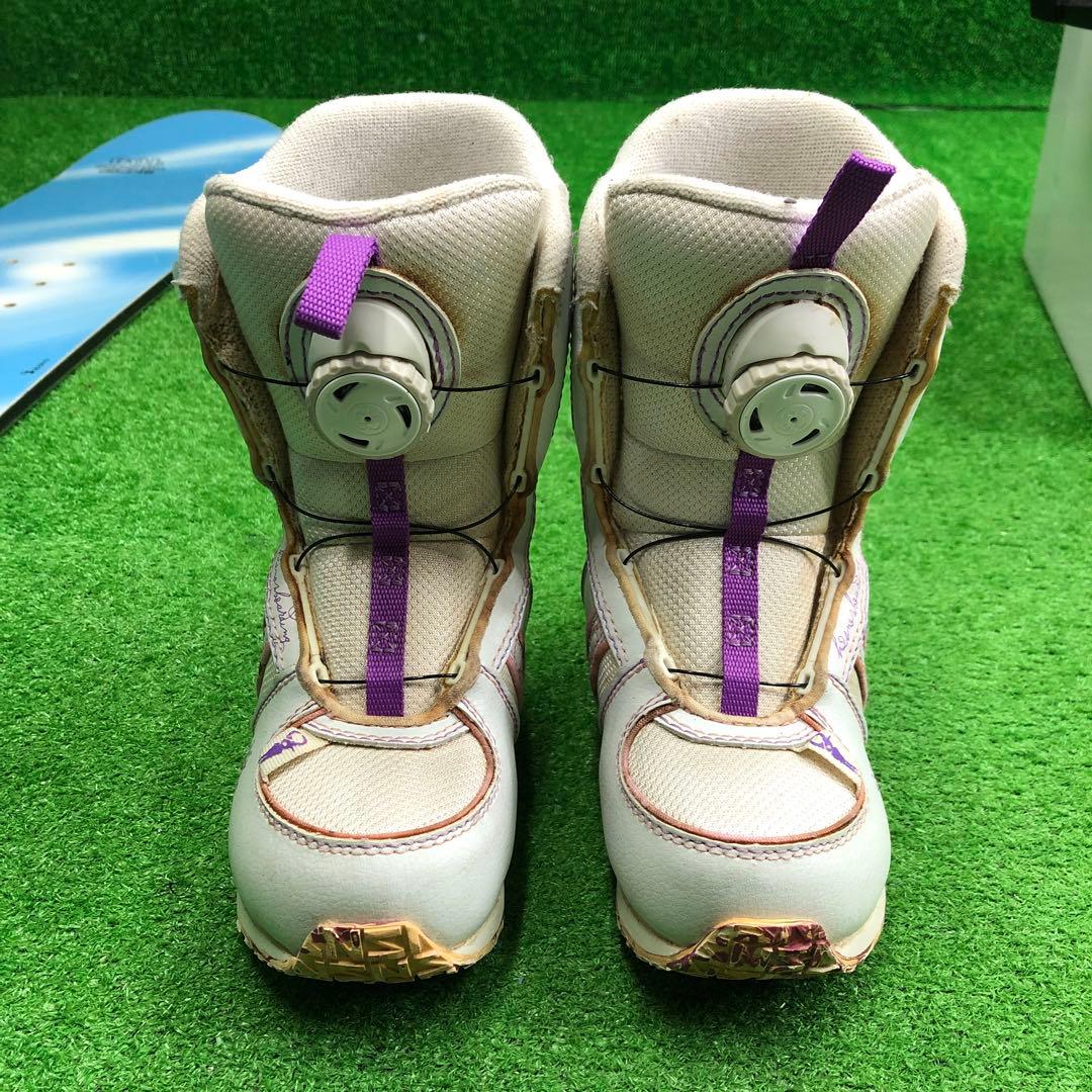 宝-623 子供用スノーボードセット108cm ビンディング新品 メンテナンス済