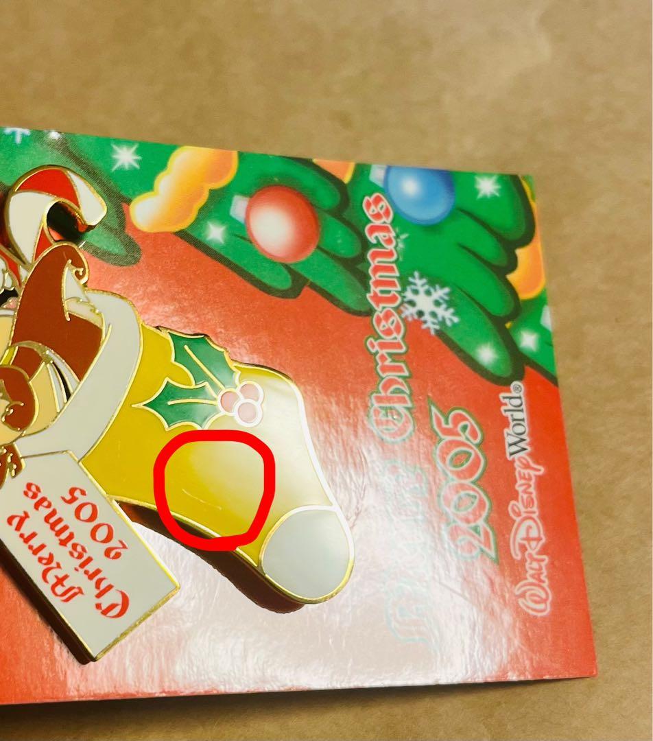 3386.昔の海外ディズニーワールド キャストピン クリスマス チップとデール