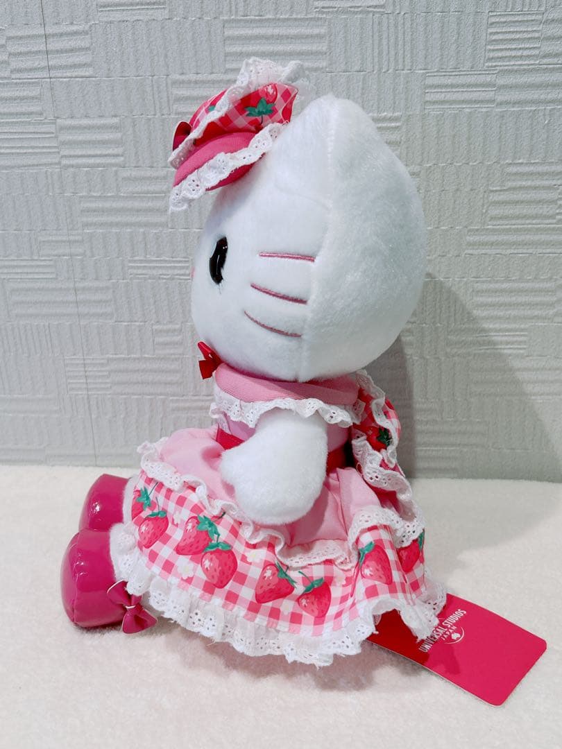 USJ限定 ハローキティ ぬいぐるみ　ストロベリー ドレス　ロリータ　美品