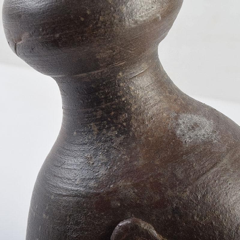 桂又三郎極め　江戸時代初期　古備前　瓢型人形徳利　V　R9511