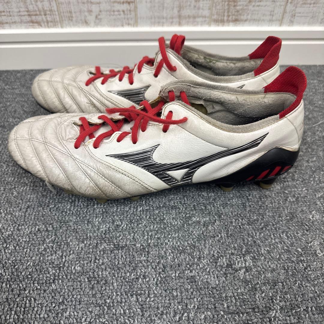 Mizuno サッカーシューズ スパイク ホワイト/レッド
