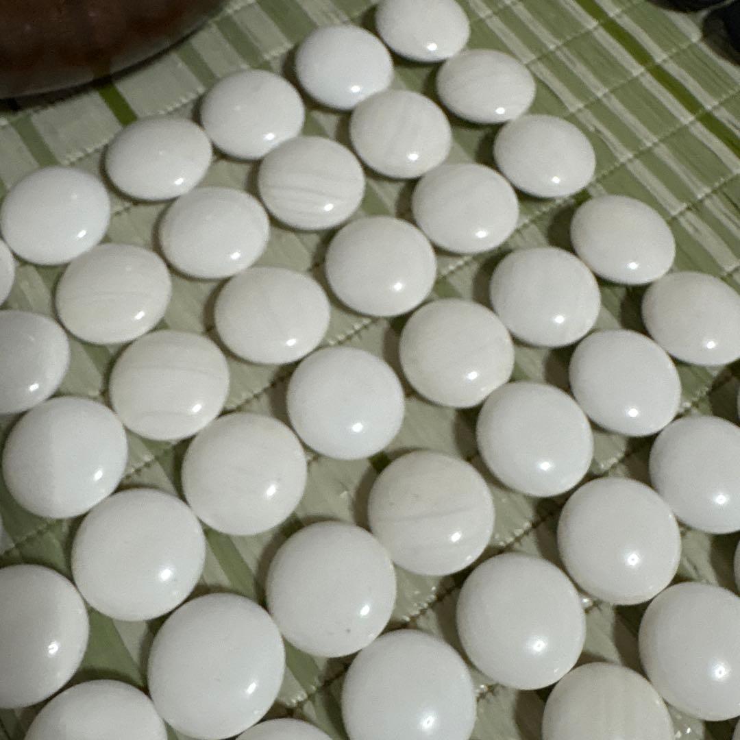 囲碁　碁石　駒　蛤　ハマグリ　那智黒　35号　工芸品