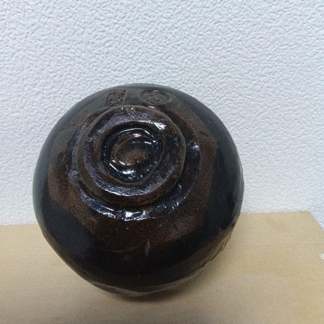 ☆大樋焼／黒釉薬.抹茶碗.茶道具.大薮窯