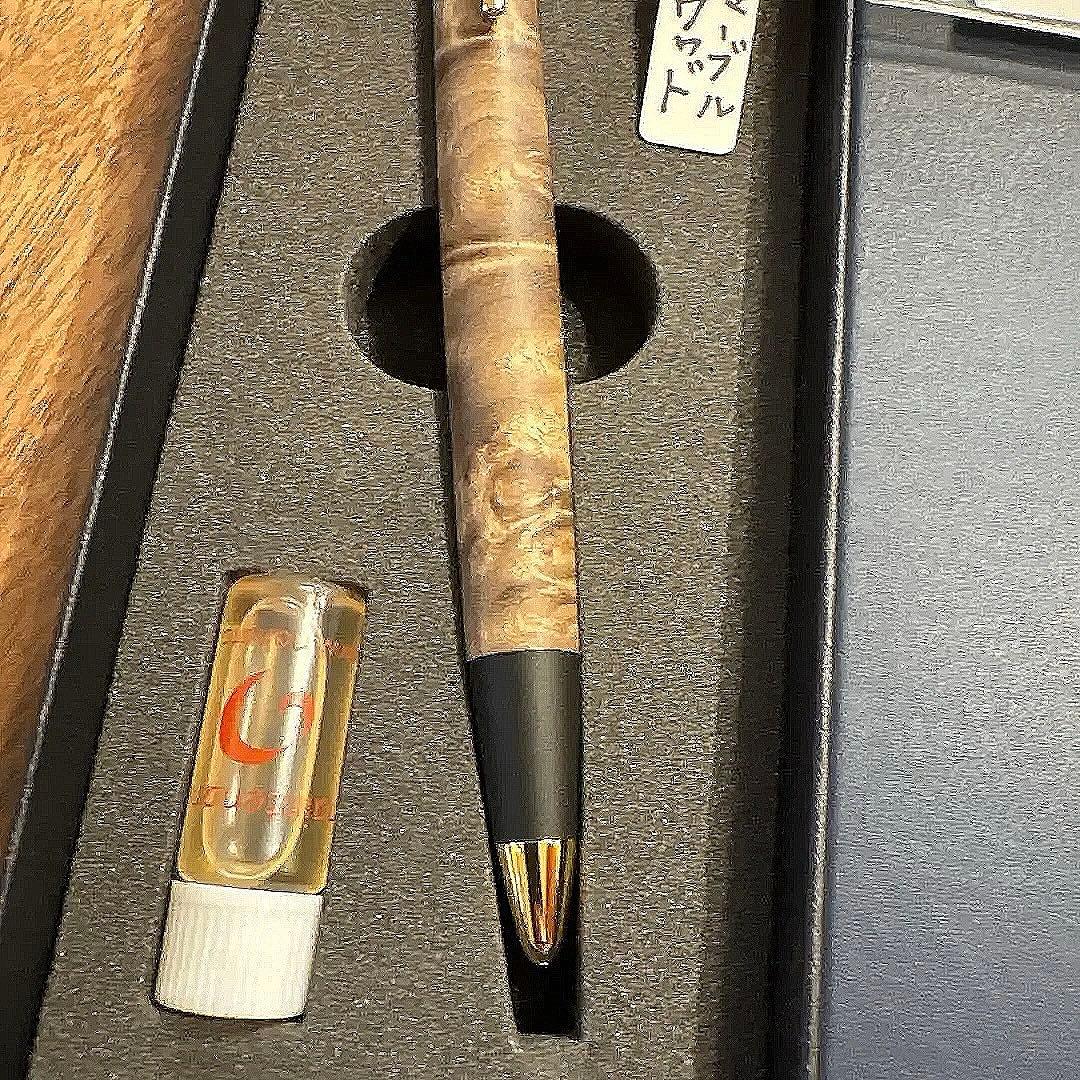 【希少ほぼ新品】野原工芸マーブルウッド変わり杢新型MPゴールド　野原工芸　工房楔