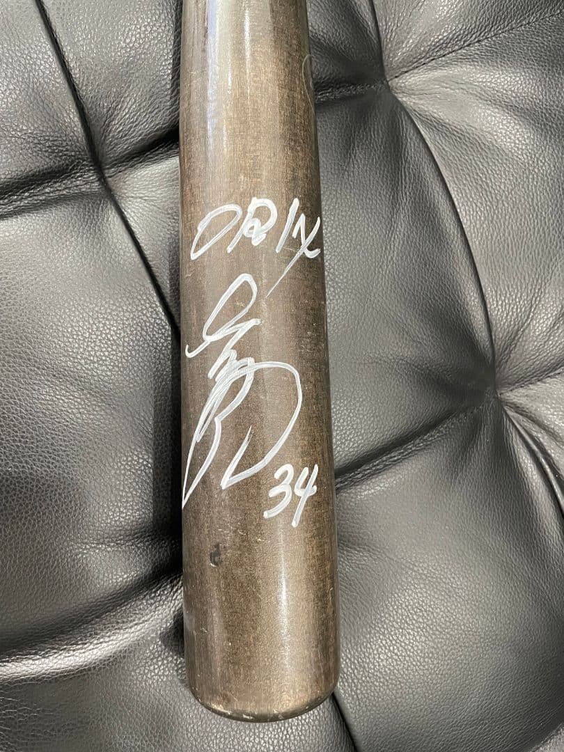 吉田正尚 実使用 直筆 サイン バット オリックス レッドソックス バファローズ