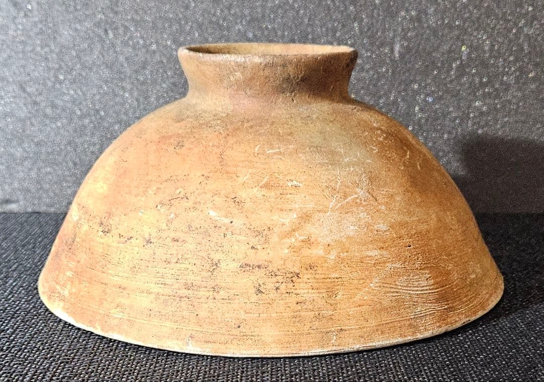 古代マヤ文明❗】彩色　犬の図　半球形鉢　出土品　コレクター蔵品　古代土器　古陶器