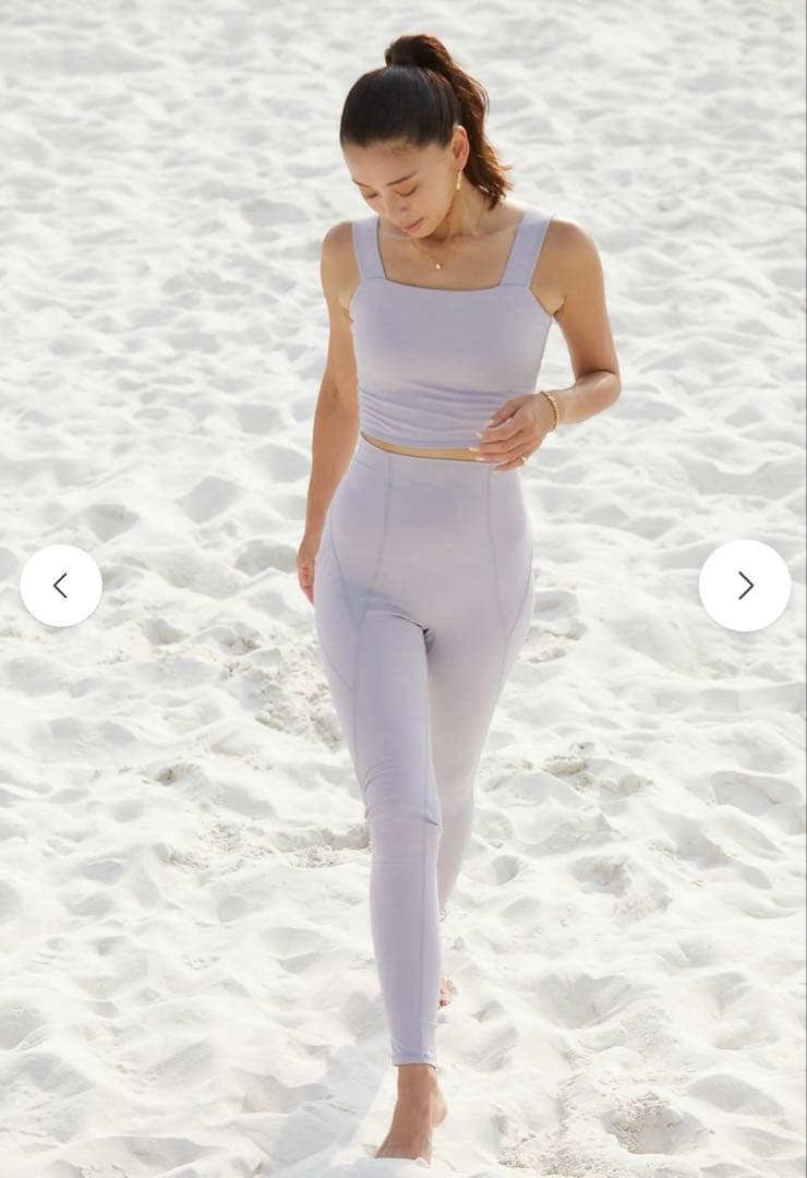 新品・未使用・Werthy 野沢和香　トップス　カラー　ラベンダー　YOGA